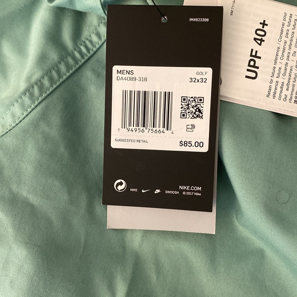 New Men’s Nike Dri Fit UV Golf Chino Pants 32 x 32 - Picture 10 of 10